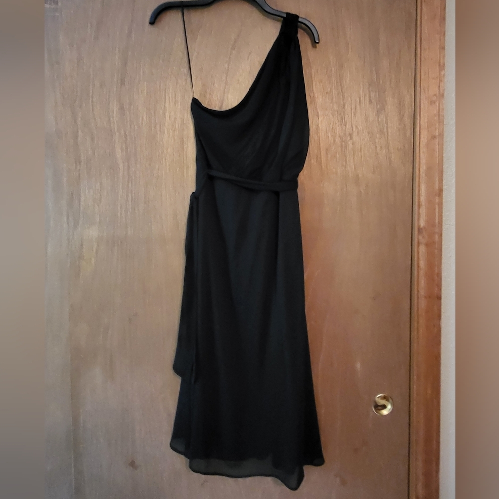 DKNY Black One-Shoulder Dress, Size 12